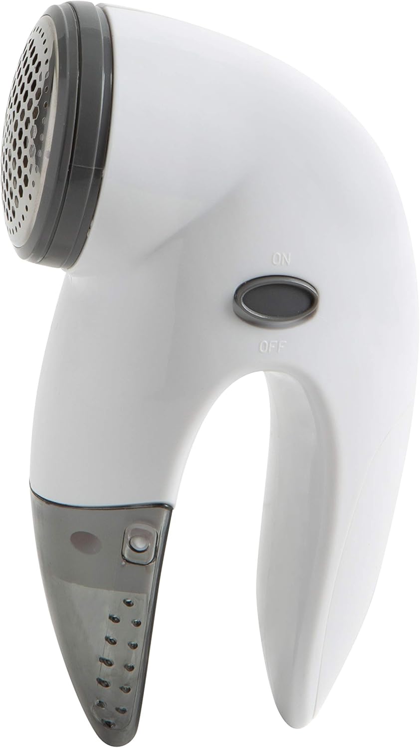 Woolite Portable Fabric Shaver Triple, Blade Guard for Protection of Your Clothes, Quickly and Effectively Remove Fluff, and Lint, Sweater Saver, White : Health & Household