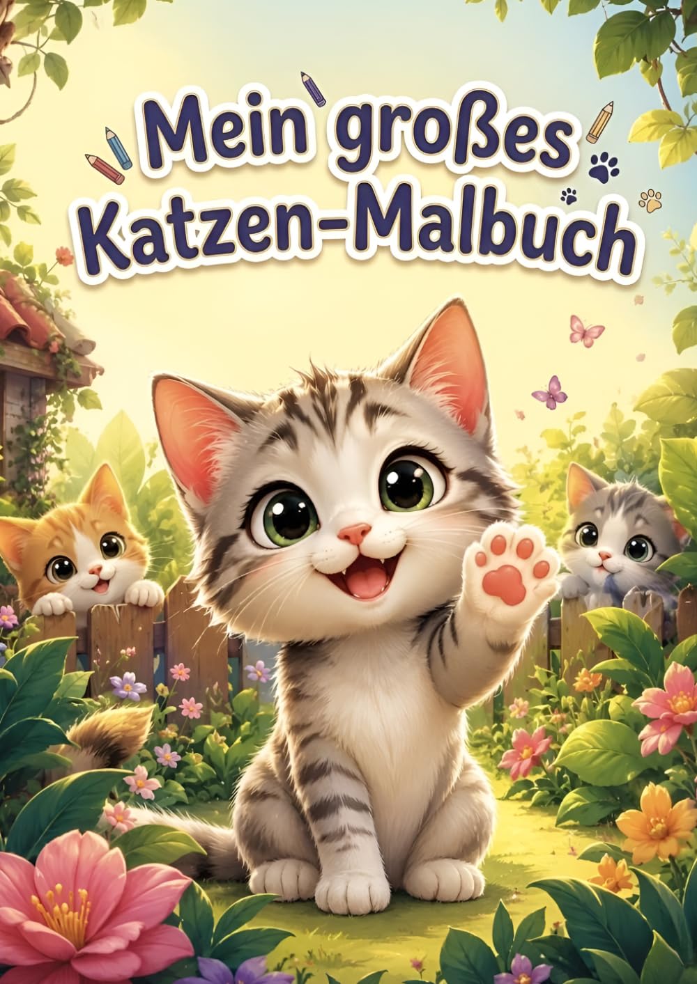 Mein Großes Katzen Malbuch: Mein Großes Katzen Malbuch: Das große Katzen-Malbuch für Kinder ab 4 Jahren | Über 100 niedliche Kätzchen zum Ausmalen