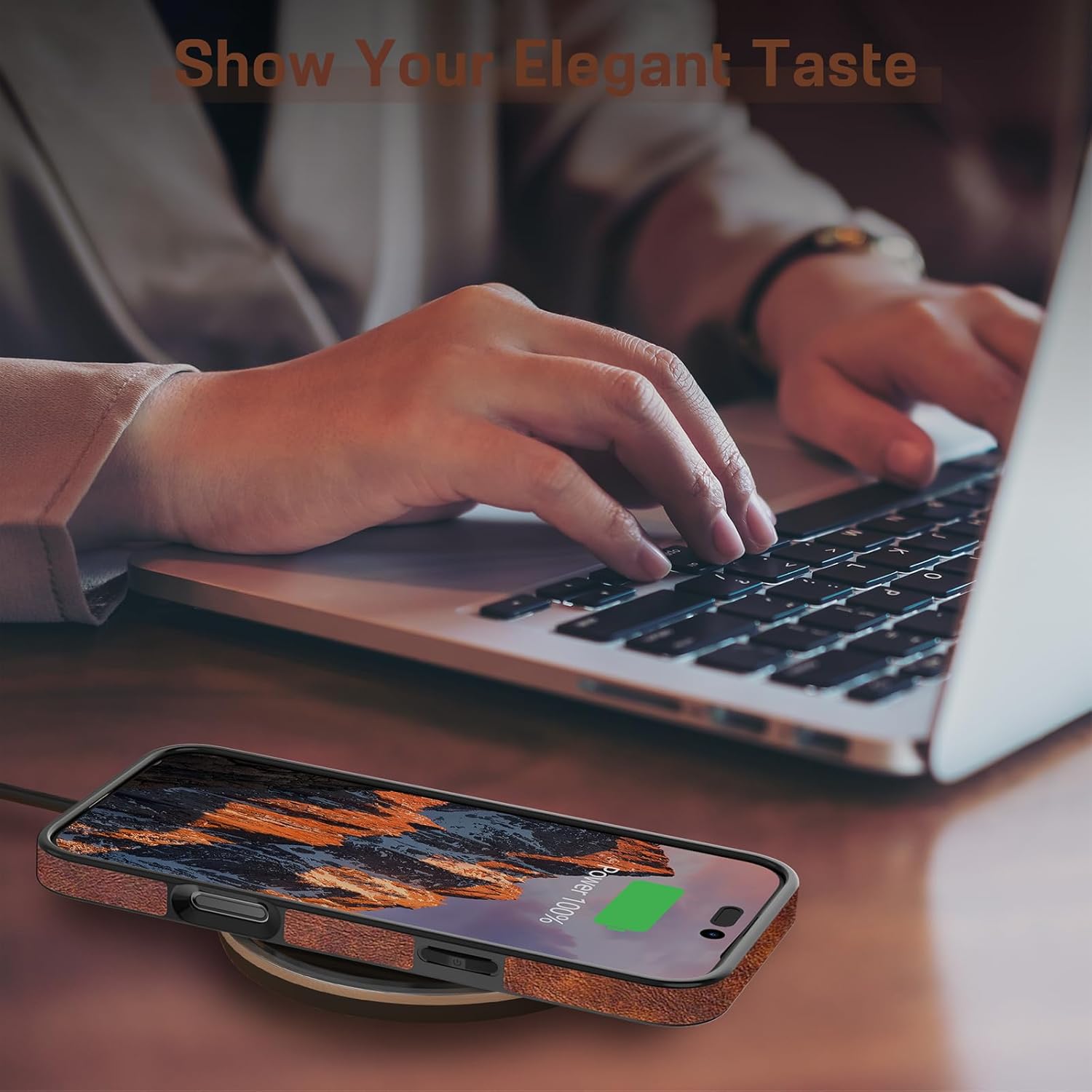 LOHASIC for iPhone 17 Pro Leather Case Compatible with MagSafe, Slim Luxury PU Non-Slip Grip Rugged Bumper Shockproof Protective Cover Phone Case for iPhone 17 Pro 6.3" 2025 - Brown - Image 7