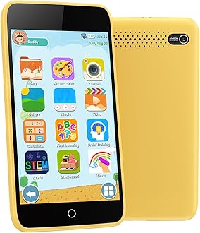 Kids Smart Phone Gifts for Boys and Girls Ages 3-12, 3.97" Touchscreen Learning Toys – Kids Cell Phone with 210+ Learning Games and 190+ Drawing, Toys for Birthday Christmas and Back-to-School Gifts