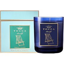 TOCCA Amalfi 10oz Candle - Grapefruit & Cucumber Scented, Hand Poured Soy-Wax Blend with 100% Cotton Wick, 60 Hour Burn Time