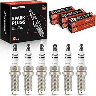 A-Premium 6Pcs Iridium Spark Plug Compatible with Honda Accord & Jeep Grand Cherokee & Dodge Grand Caravan & Kia Sorento & Hyundai Santa Fe & Chrysler Town & Country & Mitsubishi Outlander & Acura RDX