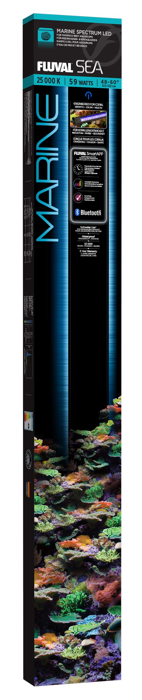 Amazon.com: Fluval Sea Marine 3.0 LED Aquarium Lighting, 48-60