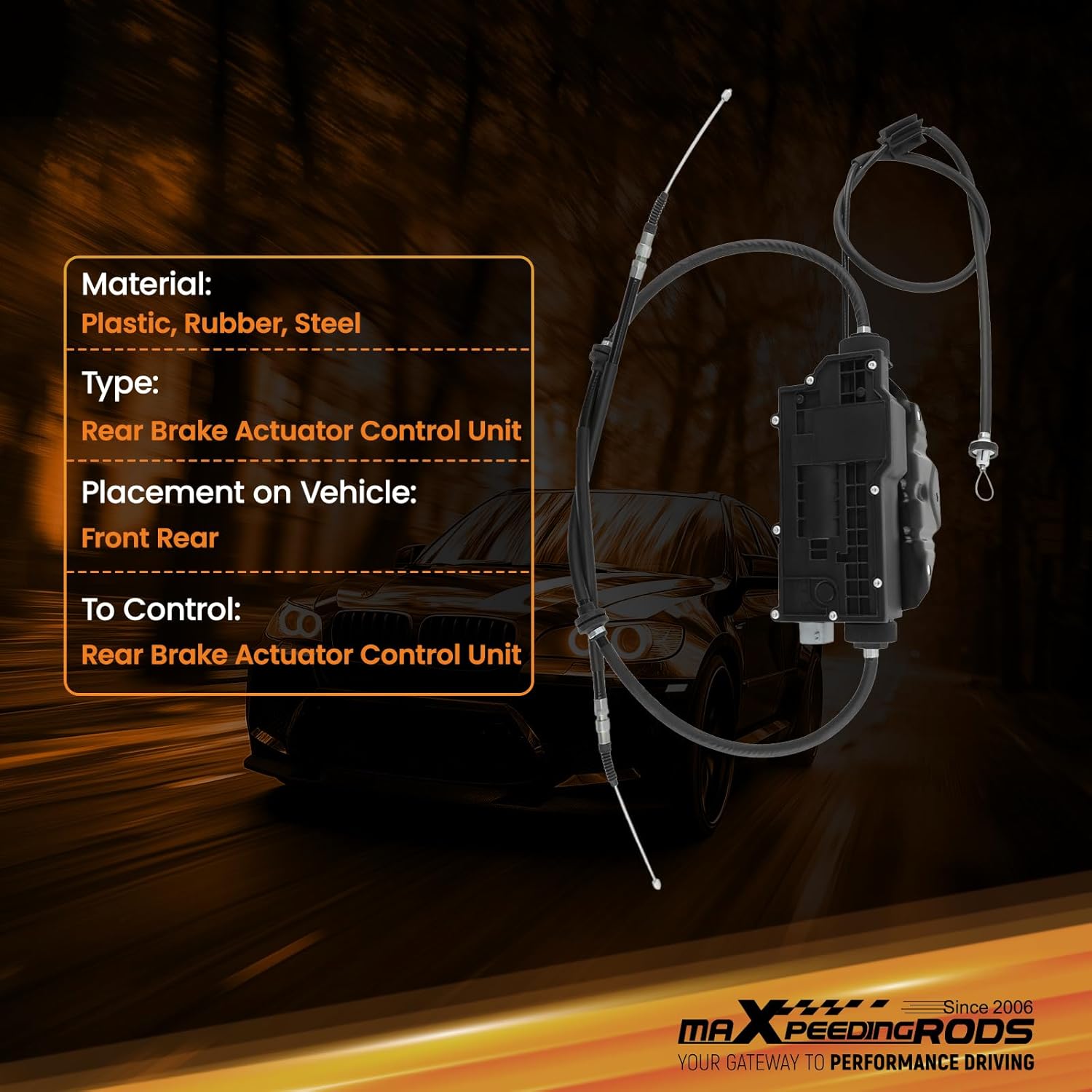 maXpeedingrods Parking Brake Actuator Control 34436882007 with Control Unit for BMW X5 F15 F85 2014-2018, X6 F16 2015-2019, 34436864546, 34436795145, 34436868514, 34436874220