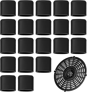 20 PCS Air Fryer Rubber Bumpers, Rubber Air Fryer Parts Replacement Parts Accessories for Grill Pan (Black)