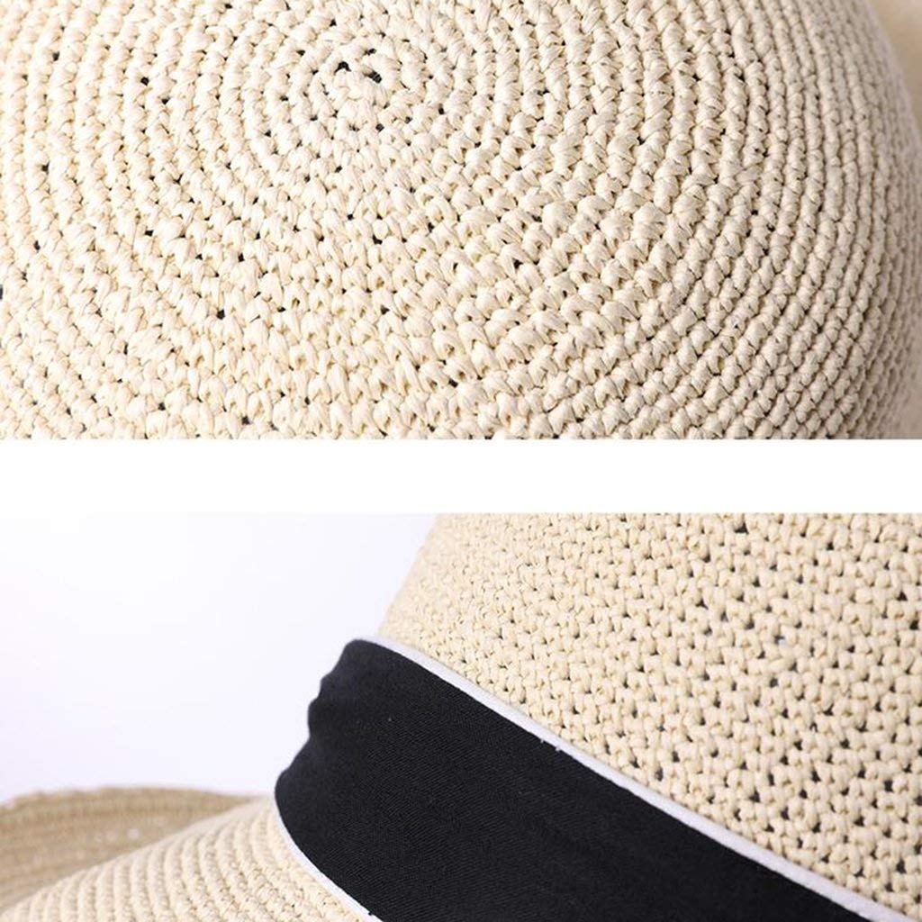 MU Viaje al Aire Libre Sombreros para el Sol Sombrero de Paja Entre Padres e Hijos Sombrero de Playa de Verano Gorra pequeña y Fresca de protección Solar