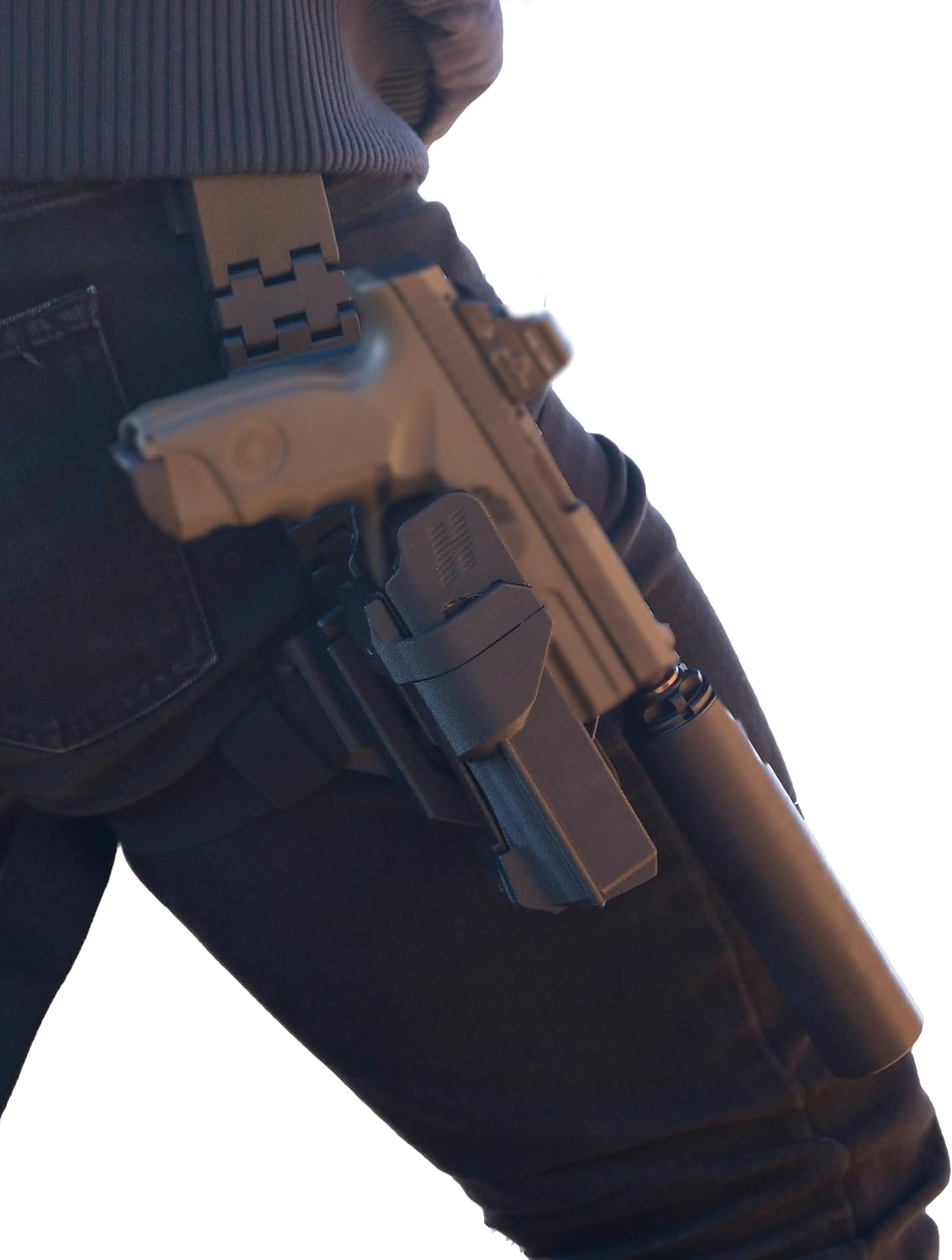 Hush Holster - Suppressor Holster - TLR1 - Universal Silencer/Handgun Fit