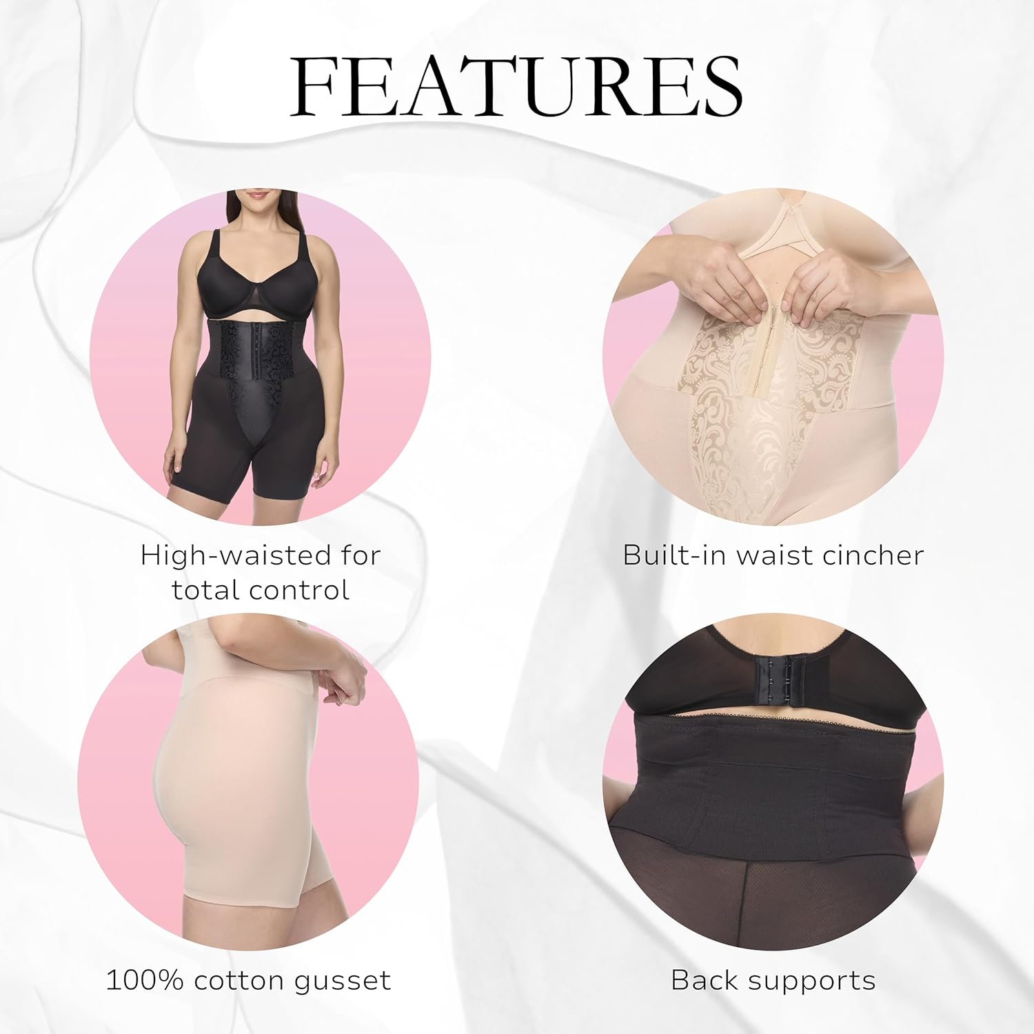 CUPID Waist Cinching High-Waist Thigh Slimmer | Fajas Colombianas | 5059 - Image 7