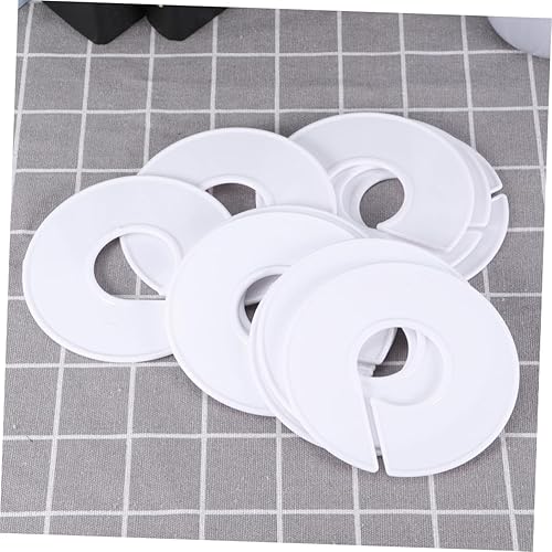 Miniatura 8 de 30 perchas de plástico para ropa separadores de armario para ropa divisores de tamaño redondo, hebillas de tamaño de ropa, perchero de ropa blanca,