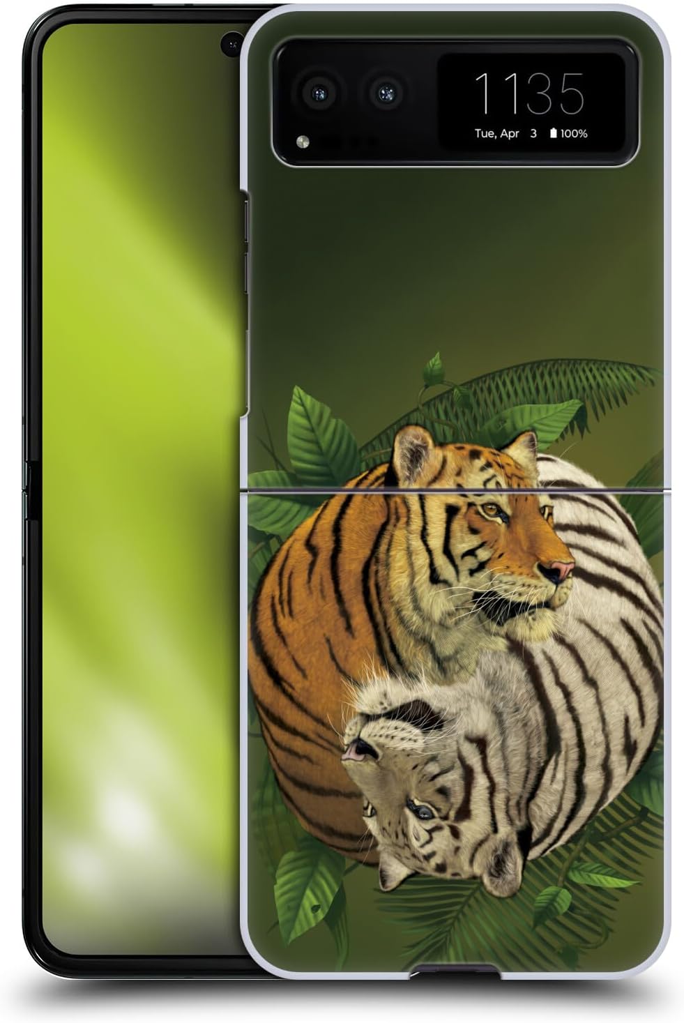 Head Case Designs Officially Licensed Vincent HIE Tiger Yin Yang Animals Hard Back Case Compatible with Motorola Razr 40 / Razr 2023