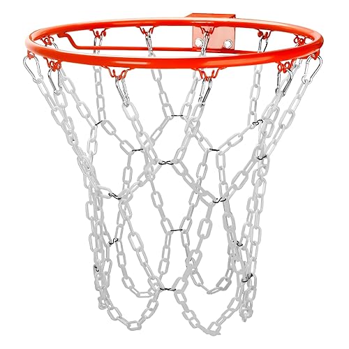 Basketball Net Replacement Heavy Duty,Resin Material, Anti-Rust Use Indoor Outdoor