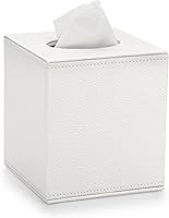 Vista 13 de Sumnacon Funda de Caja de Paños Cuadrada Elegante Caja de Paños con Base Magnética de PU, Funda de Paños de Cuero en Cubo para Sala de Estar, Baño