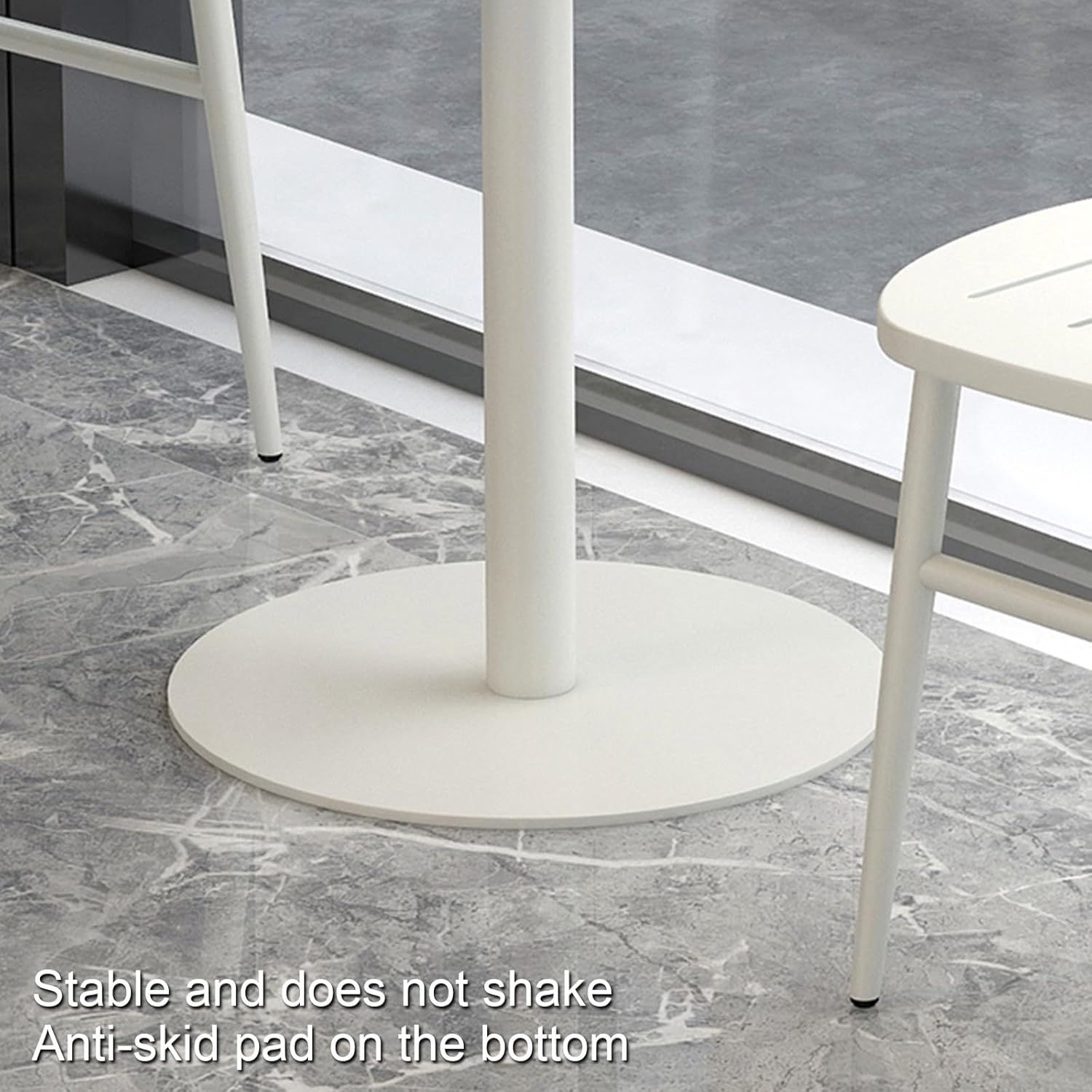 Small Square Side Table, Outdoor Iron Negotiating Drink Coffee Table, Easy Assembly, for Front Desk, Milk Tea Shop Bar(Red,60x72cm/24x28in)