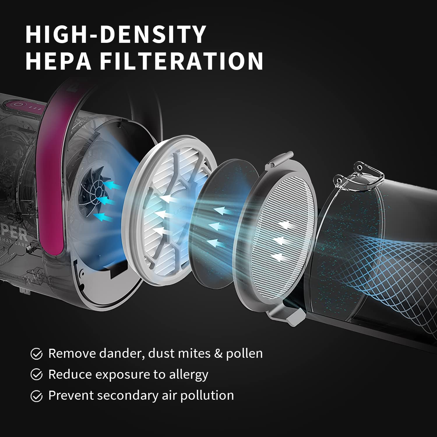 High-density HEPA filtration system diagram
