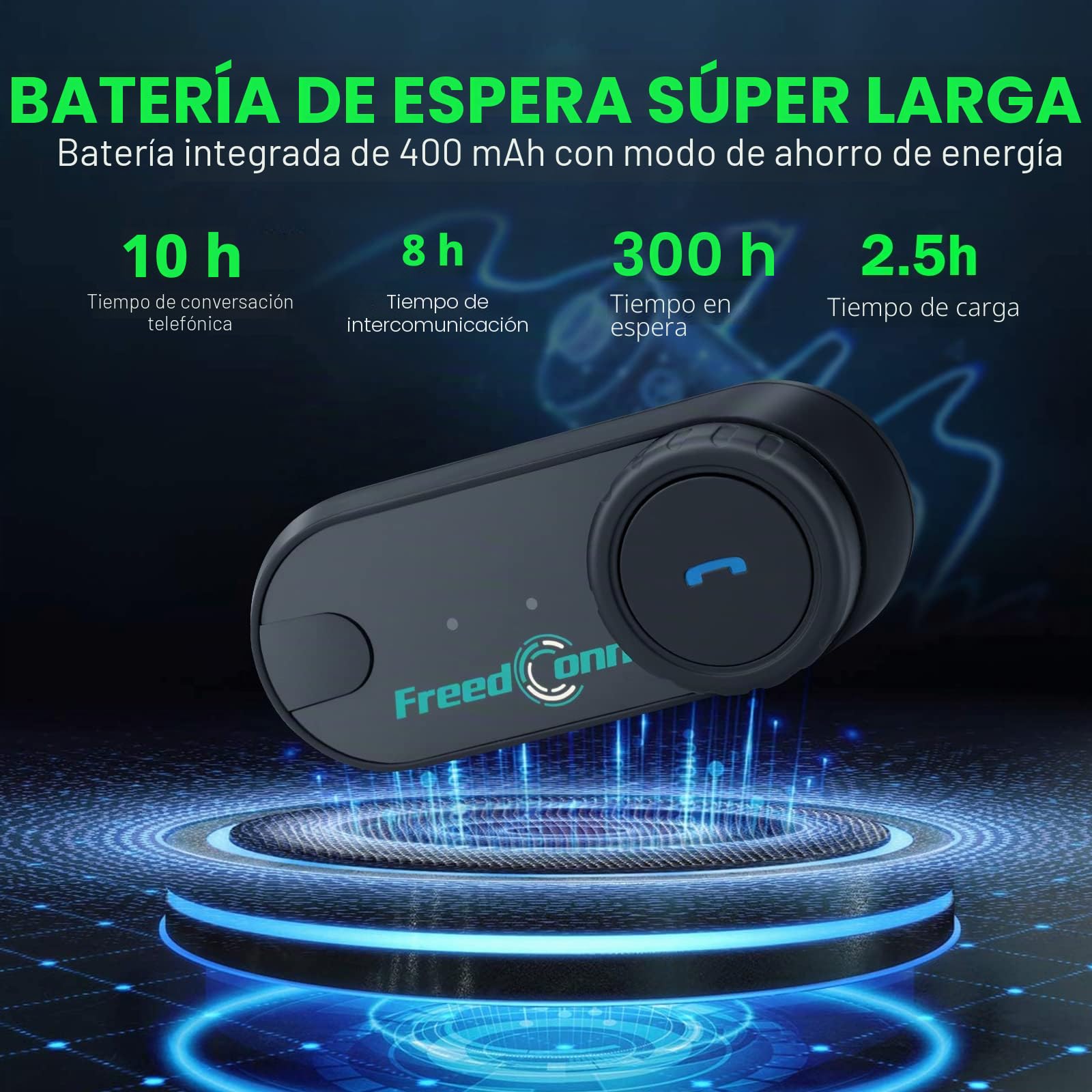 FreedConn Auriculares Bluetooth para motocicleta TCOM VB, altavoces para casco de motocicleta, 3 conductores, emparejamiento de 800 m, 2 conductores, intercomunicador de casco para motocicleta, ajuste