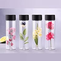 Vista 4 de Tanlade - 24 piezas de botellas de plástico transparentes vacías, botellas sensoriales con tapas, de plástico PET, reutilizables, a prueba de fugas