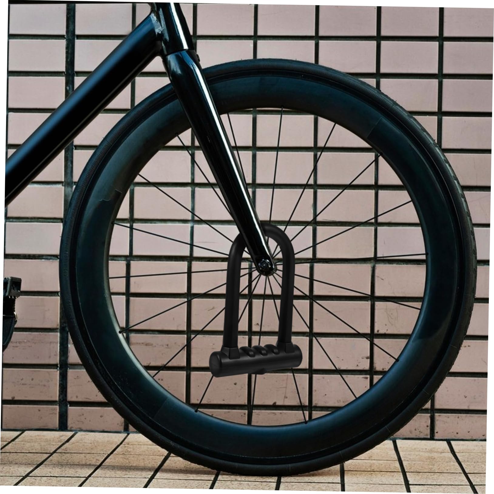 Mipcase Lucchetto u Per Bicicletta in Ferro e Silicone Lucchetto u Per Veicoli a Due Ruote Chiave Resistente Per Biciclette e Oggetti Anti-taglio Per Ciclismo