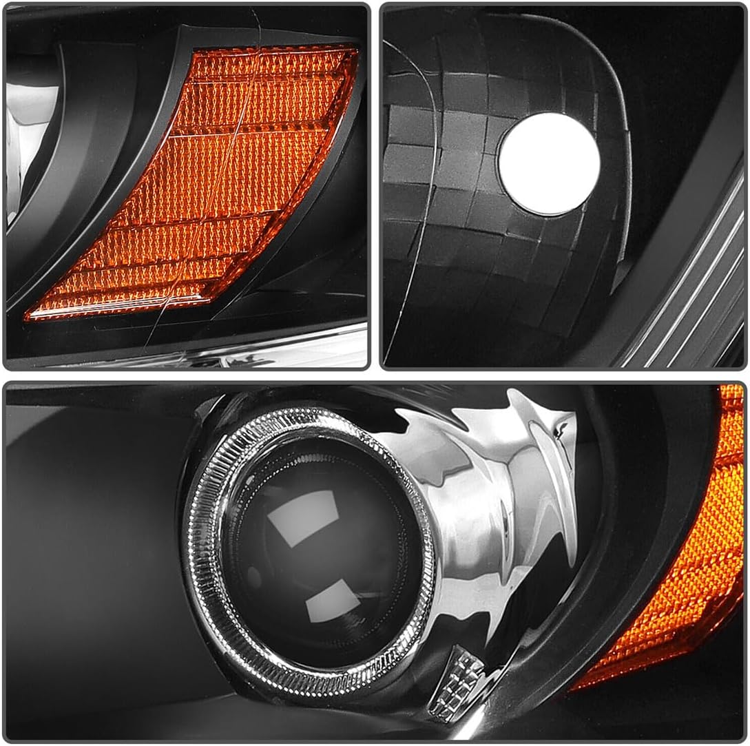 Headlight with LED DRL Compatible with 2013 2014 2015 Honda Accord Halogen Headlamp Replacement Driver & Passenger Side