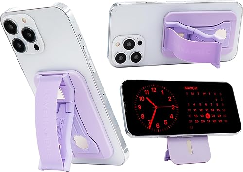 Miniatura 21 de LOVEHANDLE PRO MagSafe Compatible Agarre Magnético para Teléfono con Soporte de Pata - Montura, Correa y Soporte para Smartphone y Tablet - Anillo