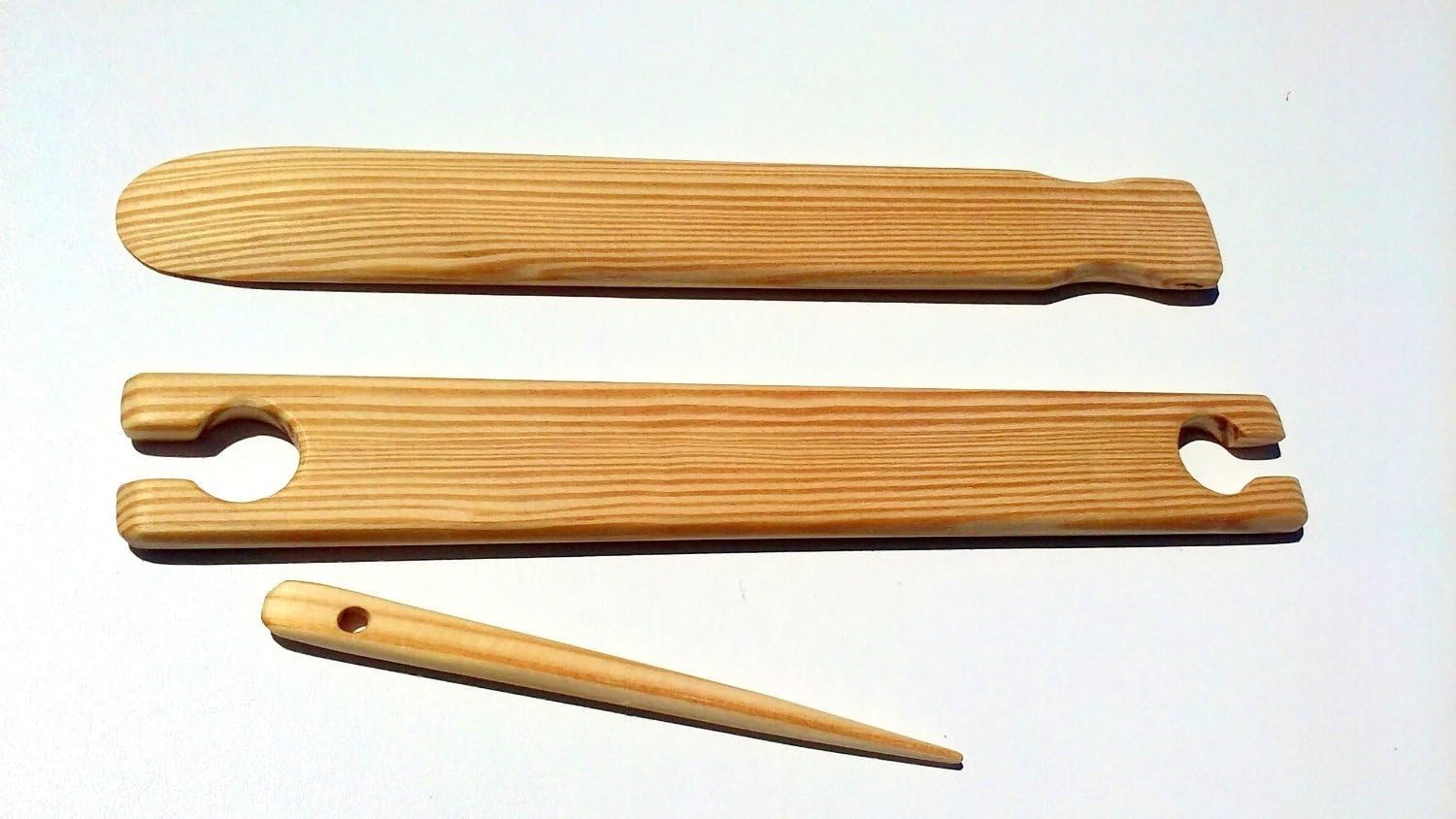 3 Piece 24 inch x 1.5 Weaving Stick Shuttle and Pick up Stick