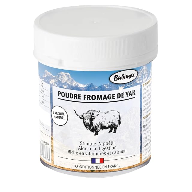 Bubimex - Polvo de Queso de Yak - Complemento alimenticio 100% Natural para Perros y Gatos
