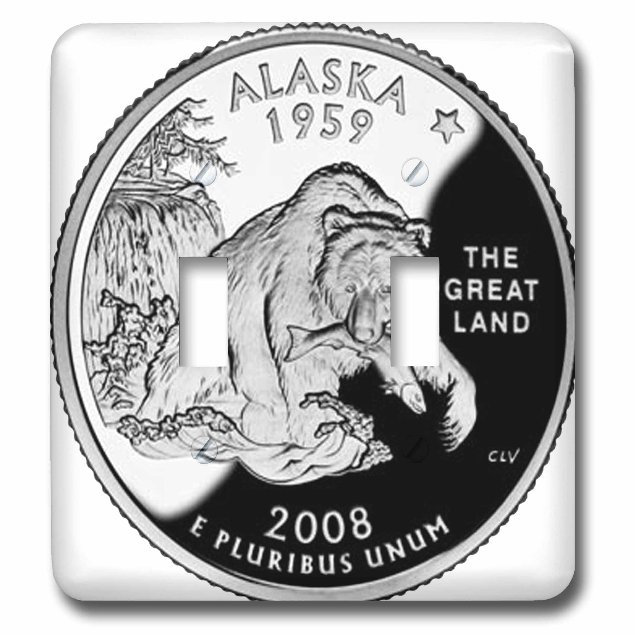 Alaska Quarter interrupteur à baïonnette 3dRose LSP_47309_2 déco