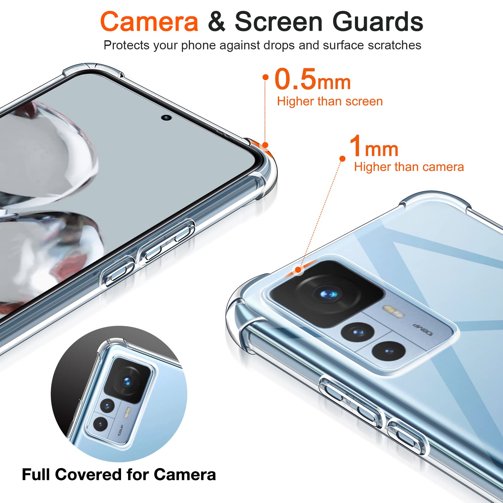 iVoler Cover per Samsung Galaxy A52 4G / 5G / A52S 5G, Antiurto Custodia con Paraurti in TPU