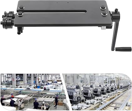 YIYIBYUS Sheet Metal Bender Bead Roller Machine, Bending Machine Manual Bead Roller Tool Kit Heavy Duty 12inch Gear Drive Bench 6 Dies Set for Vehicle Floor Pans Automotive Industry