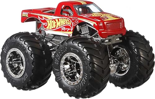 Miniatura 3 de Hot Wheels Monster Trucks, juego de 12 camiones monstruo de juguete fundidos a presión a escala 1:64 para niños y coleccionistas, los estilos pueden