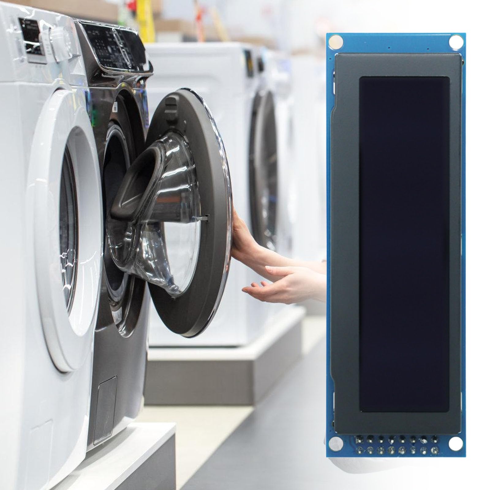 Módulo de pantalla en ángulo con amplio ángulo de visión y controlador SSD1322. Diseño de bajo consumo de energía para dispositivos portátiles. Pantalla de Oleds amplio ángulo de visión