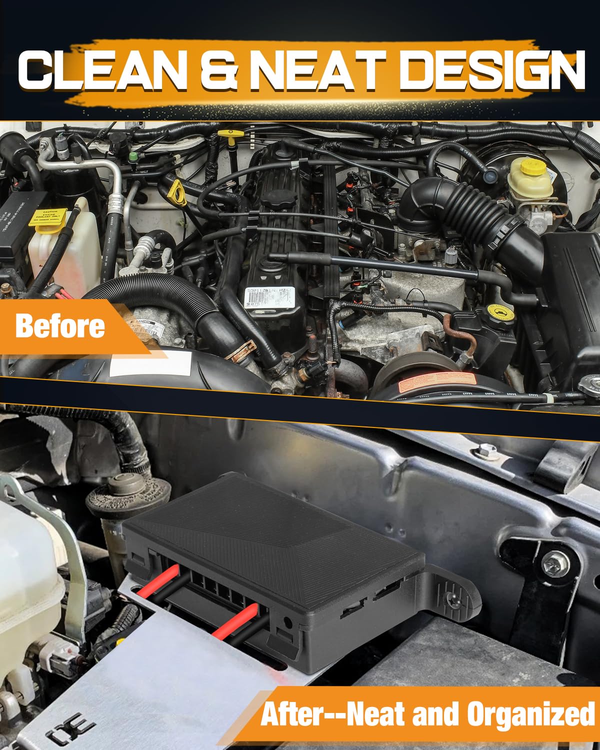 Wireless 4 Gang Switch Panel, Niking Auto Multifunction Offroad LED Switch Pods with Toggle Pulse Auxiliary Universal Circuit Control 12V Relay System Control Box for Trucks SUV UTV Car Boat RV Marine