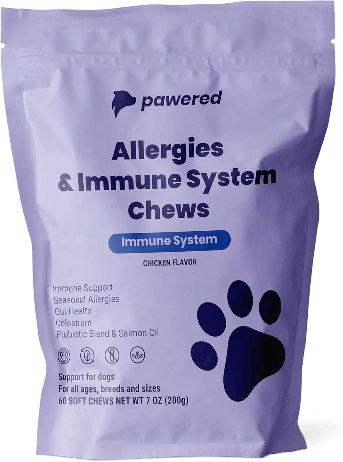 Pawered Allergies & Immune System Chews for Dogs Omega 3