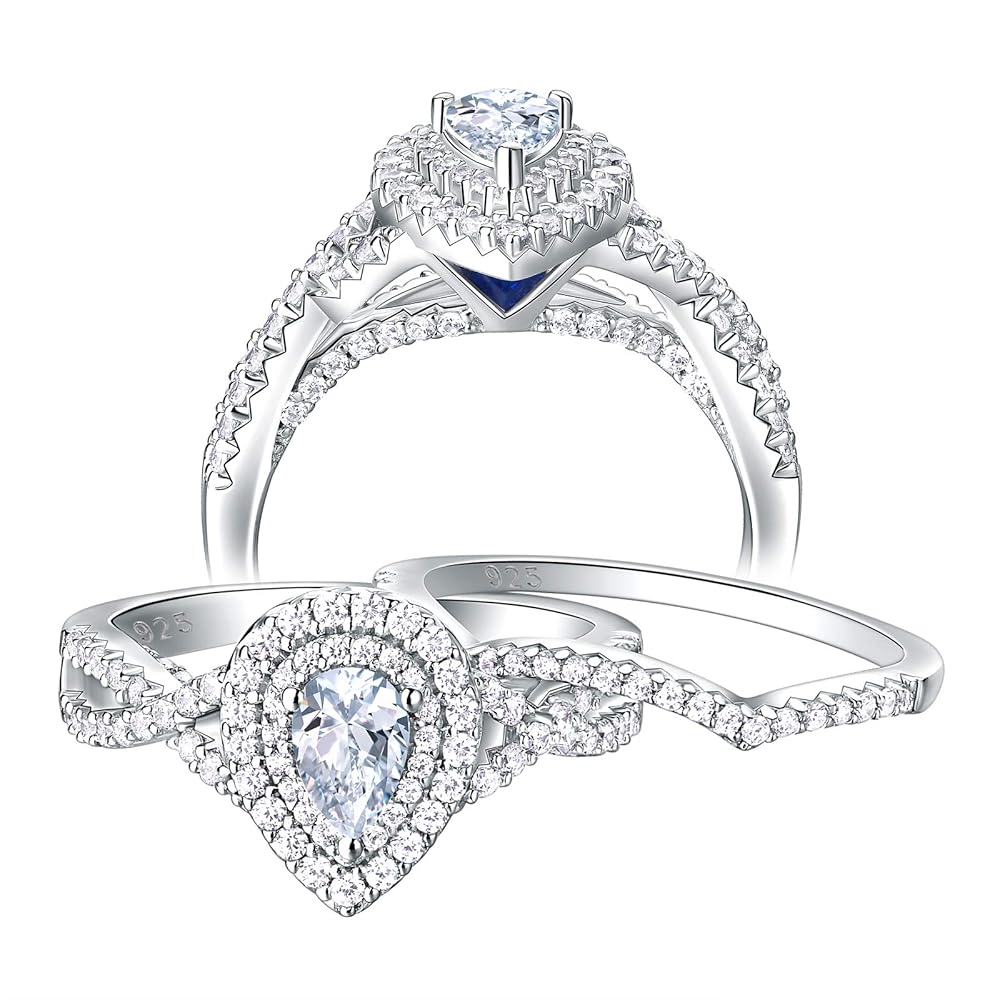 Amazon.com: Newshe Jewellery Wedding Rings for Women
