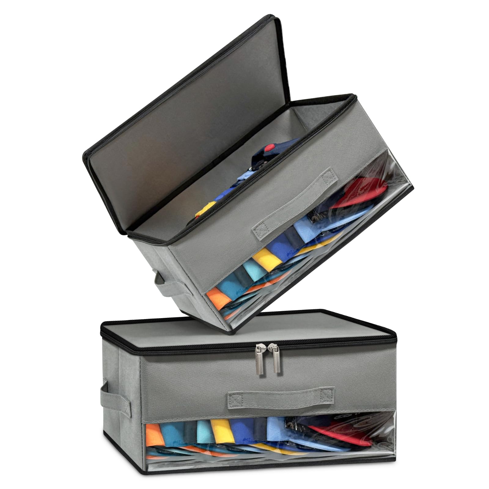 Photo 1 of 2 PCS Stackable Hat Storage for Baseball Caps, Hat Organizer Box for Closet