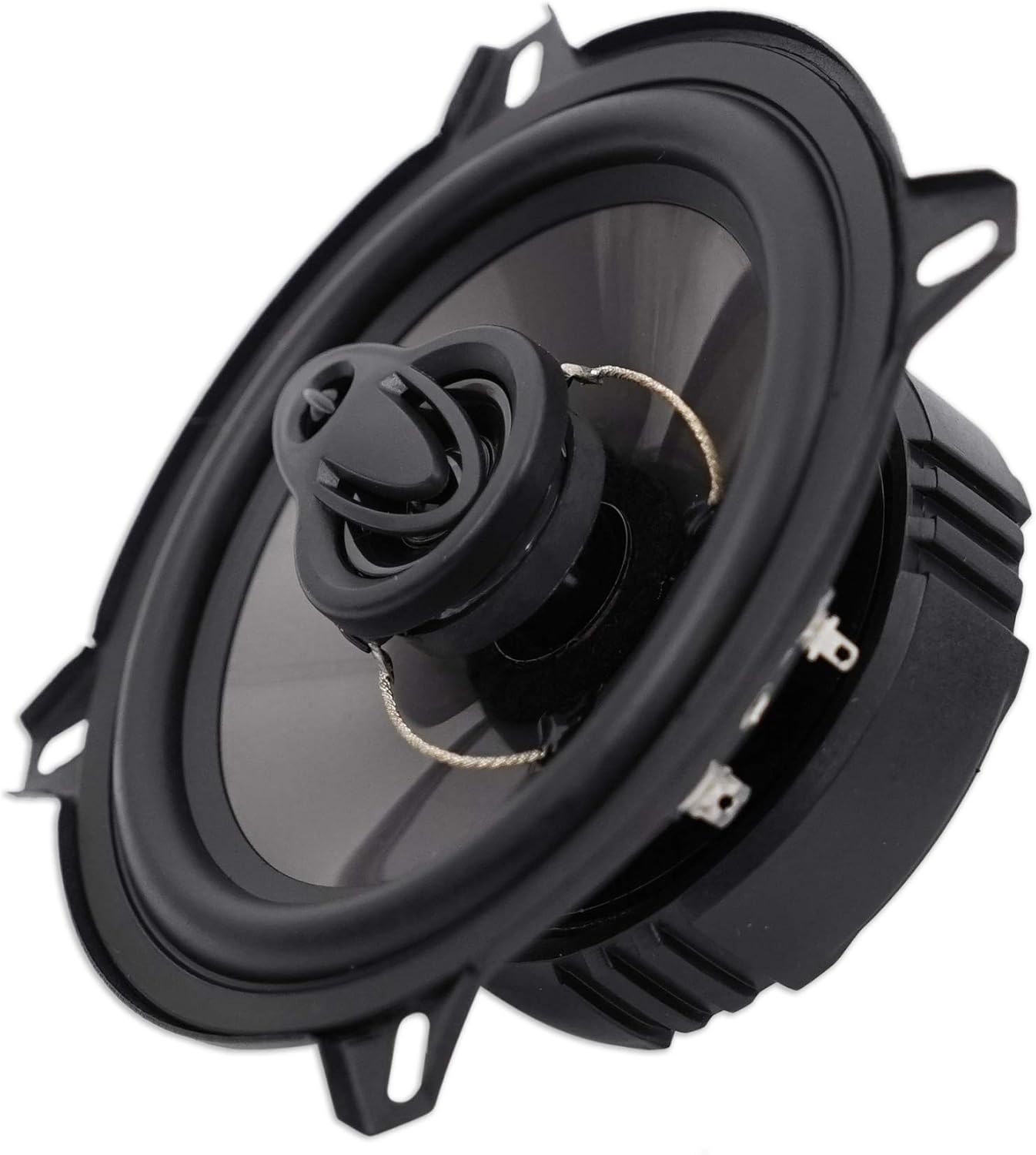 Rockville RV5.3A 5.25" 3-Way Car Speakers, 1200 Watts Peak / 200 Watts RMS, 4 Ohm, Polypropylene Woofer, Butyl Rubber Surround, with Grille, CEA Compliant, for Car Audio, 4-Piece