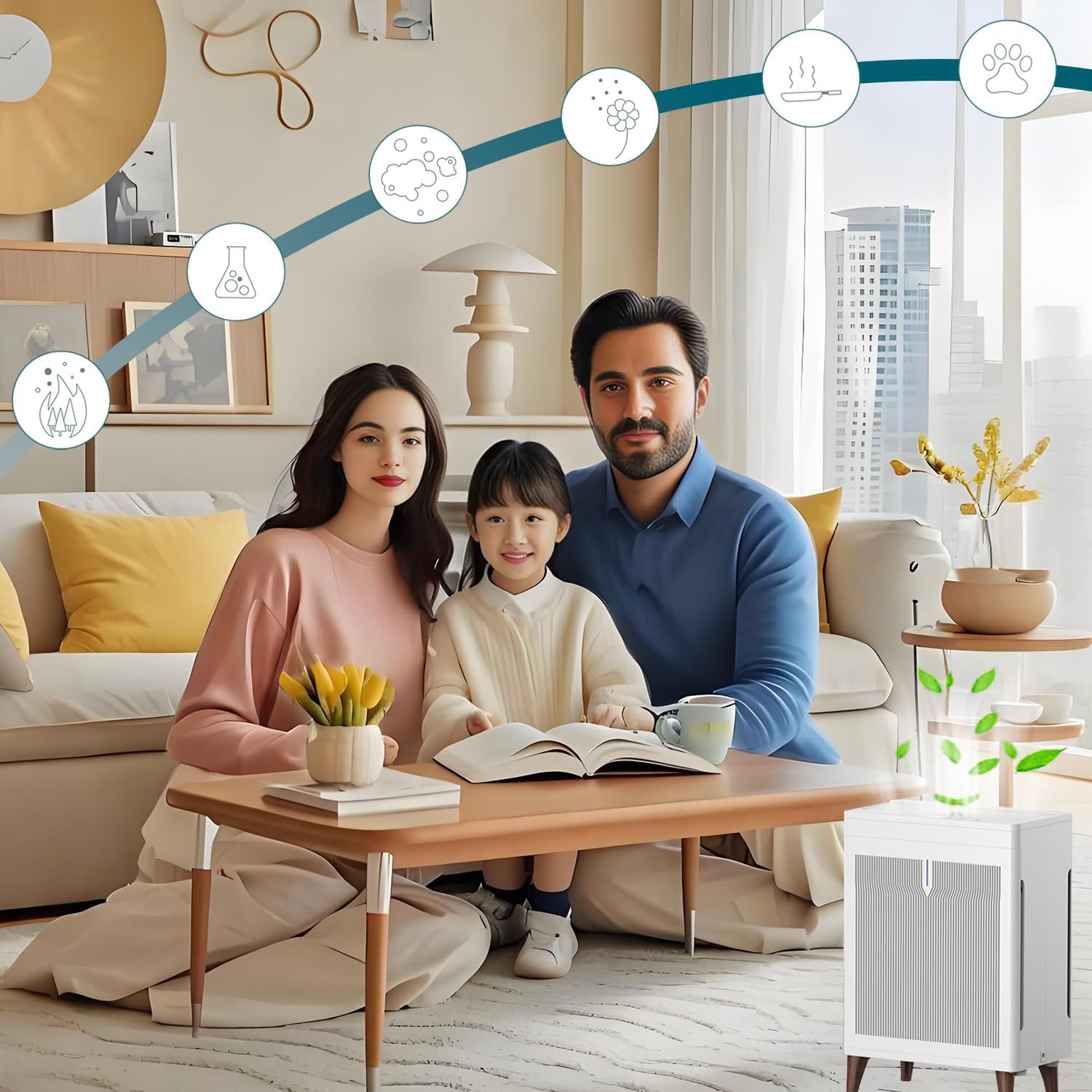 Replacement Filter Compatible with MOOKA HKB320F air purifier,True HEPA Filters.(4-Pack) - Image 2