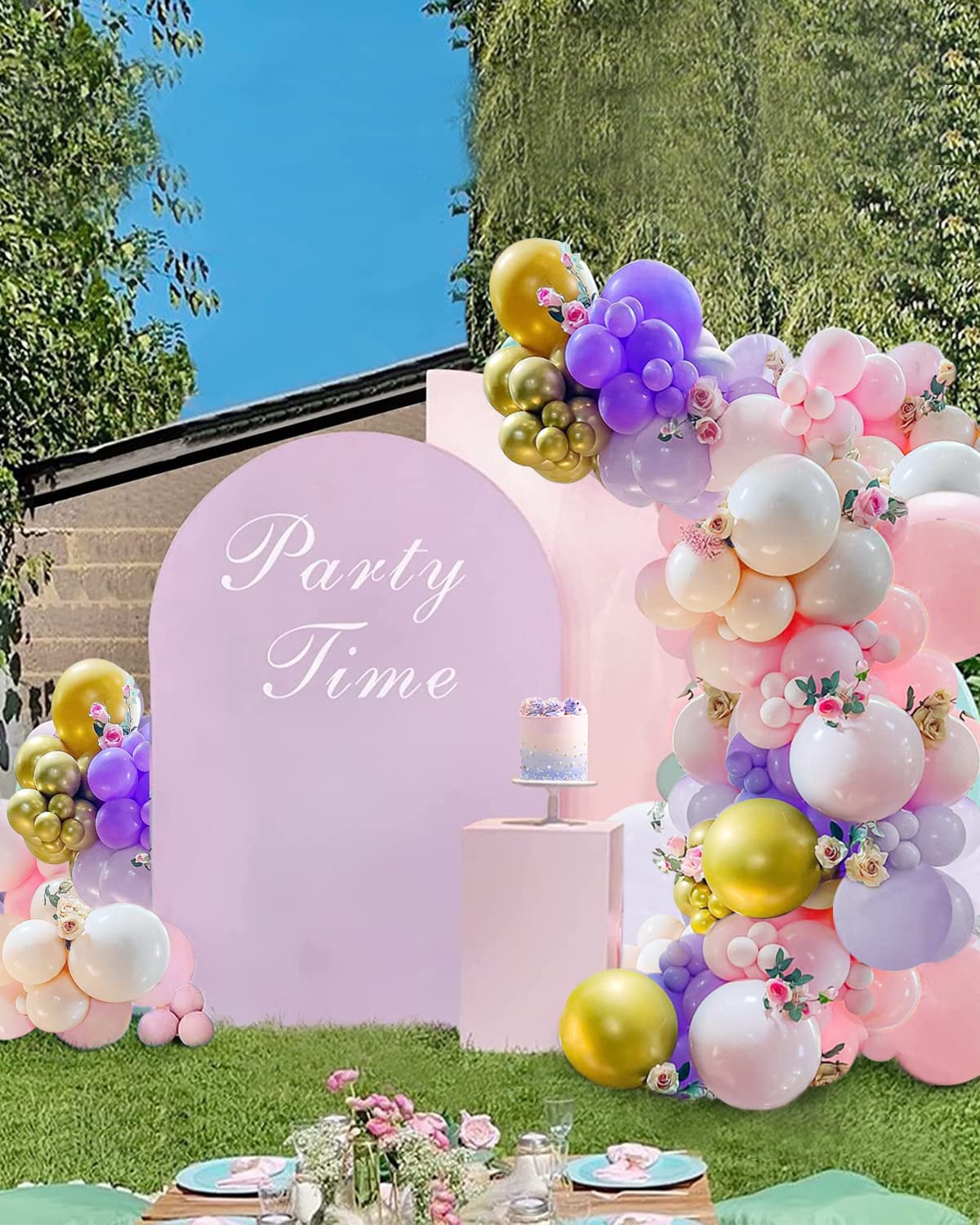 Guirnalda De Globos Mariposa Kit De Globos Para Cumpleaños Morado