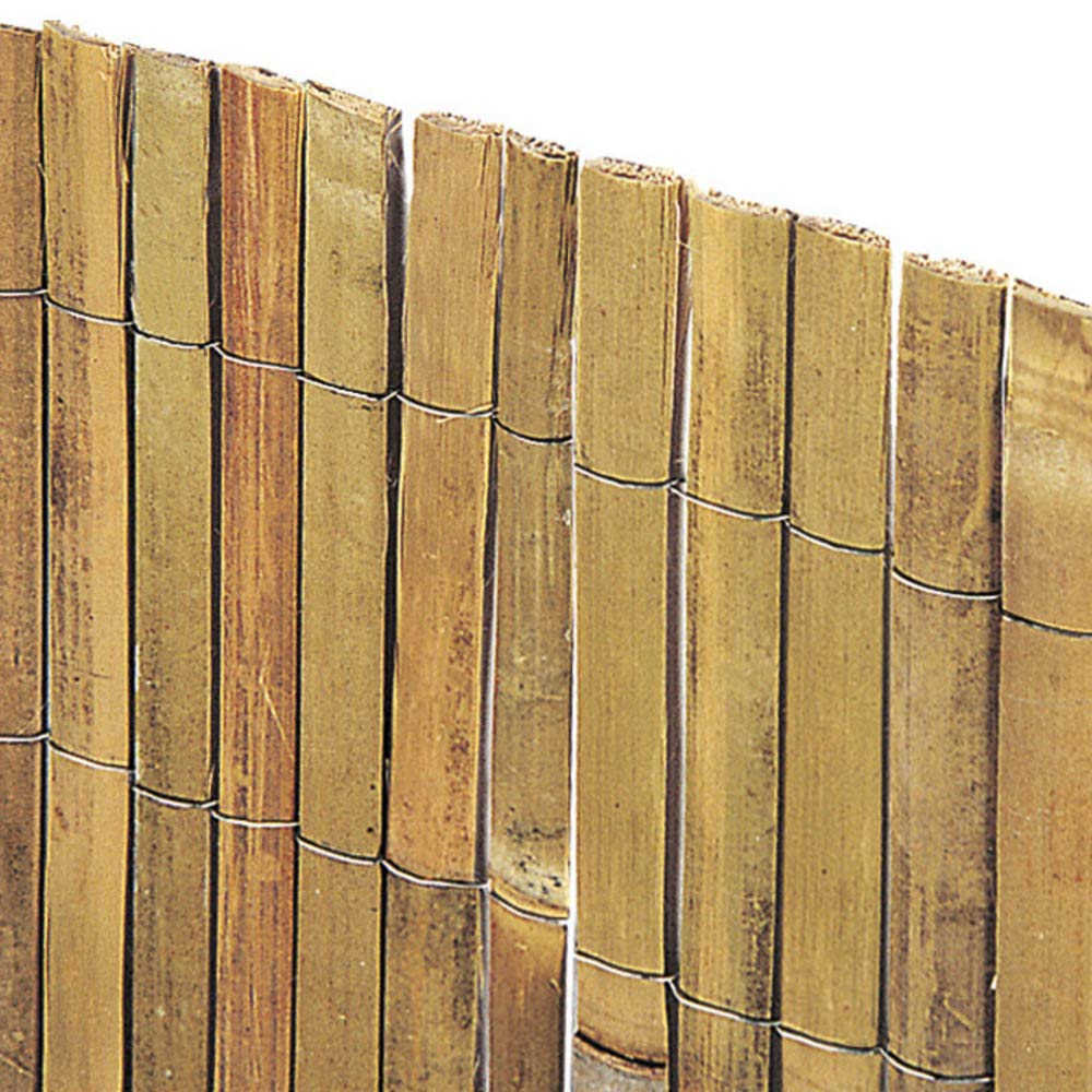VERDELOOK | Arella Beach in cannette di bamboo schiacciato, 3x2 m, per Coperture Recinzioni e Decorazioni, Arredo Esterni, Arella Decorativa, Naturale, Divisore Ambienti Esterni