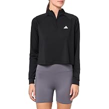 adidas Womens Train Essentials Quarter-Zip Cover Up Track Top
