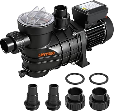 Swimming Pool Pump, 2.0HP 110V 1500W, 5547GPH Above Ground Pool Pump with Strainer Basket, ETL Certified, High Flow Single Speed Pump for In/Above Ground Pools
