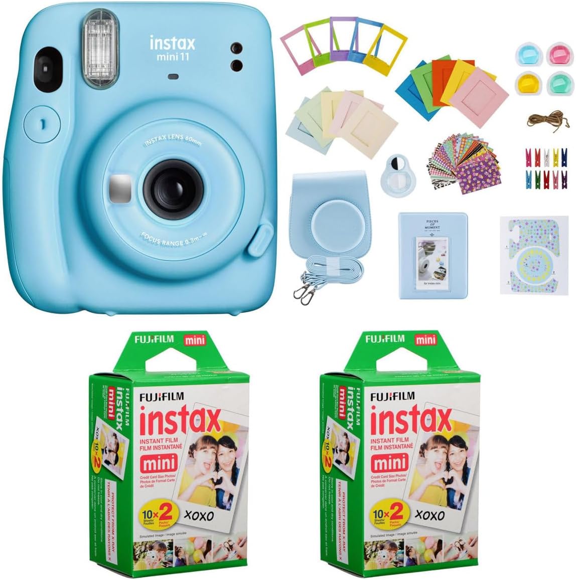 Fujifilm Instax Mini 11 インスタントカメラ(スカイブルー Fujifilm Instax Mini 11 インスタントカメラ(スカイブルー