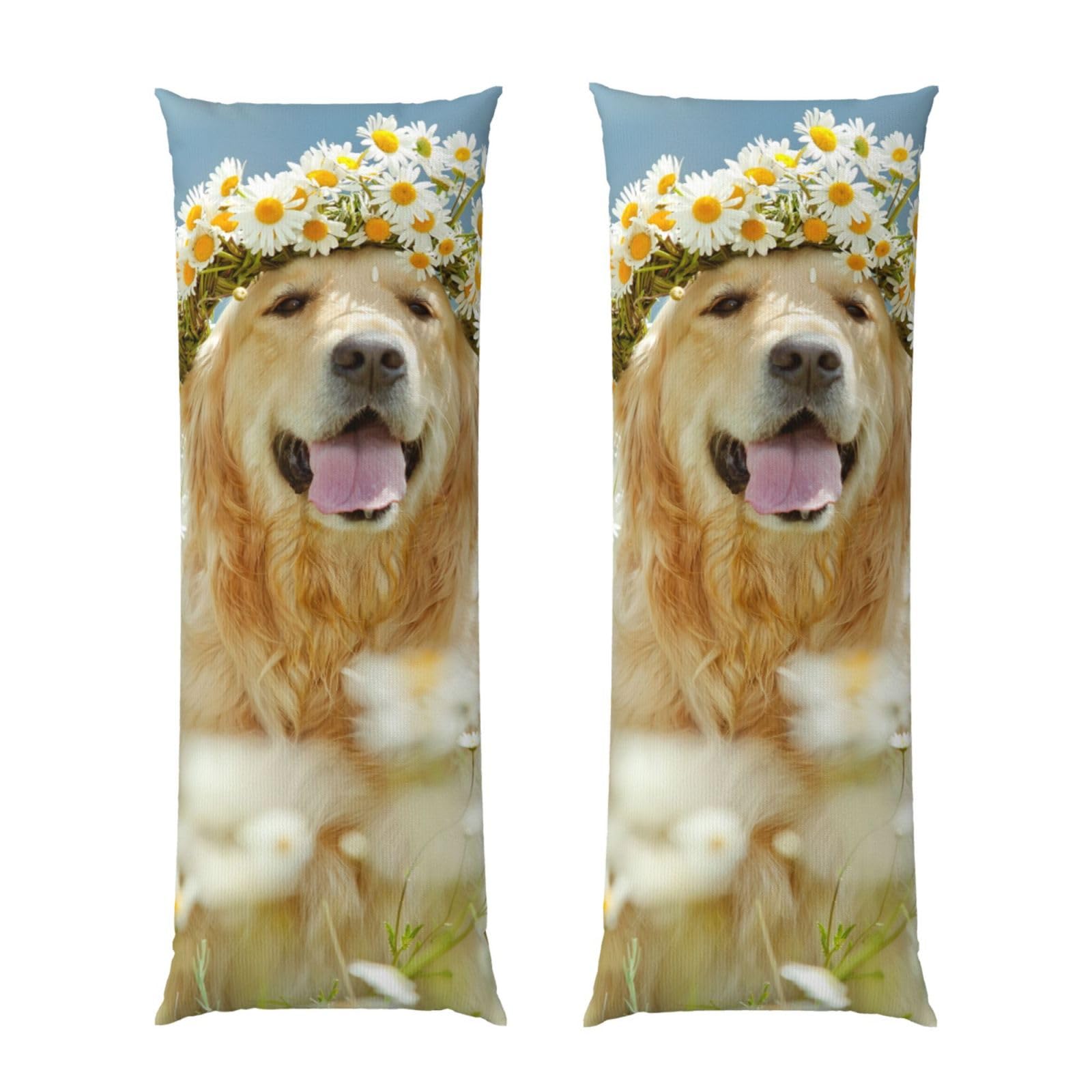 Taie d'oreiller Golden Retriever 50,8x152,4 housse de traversin lit