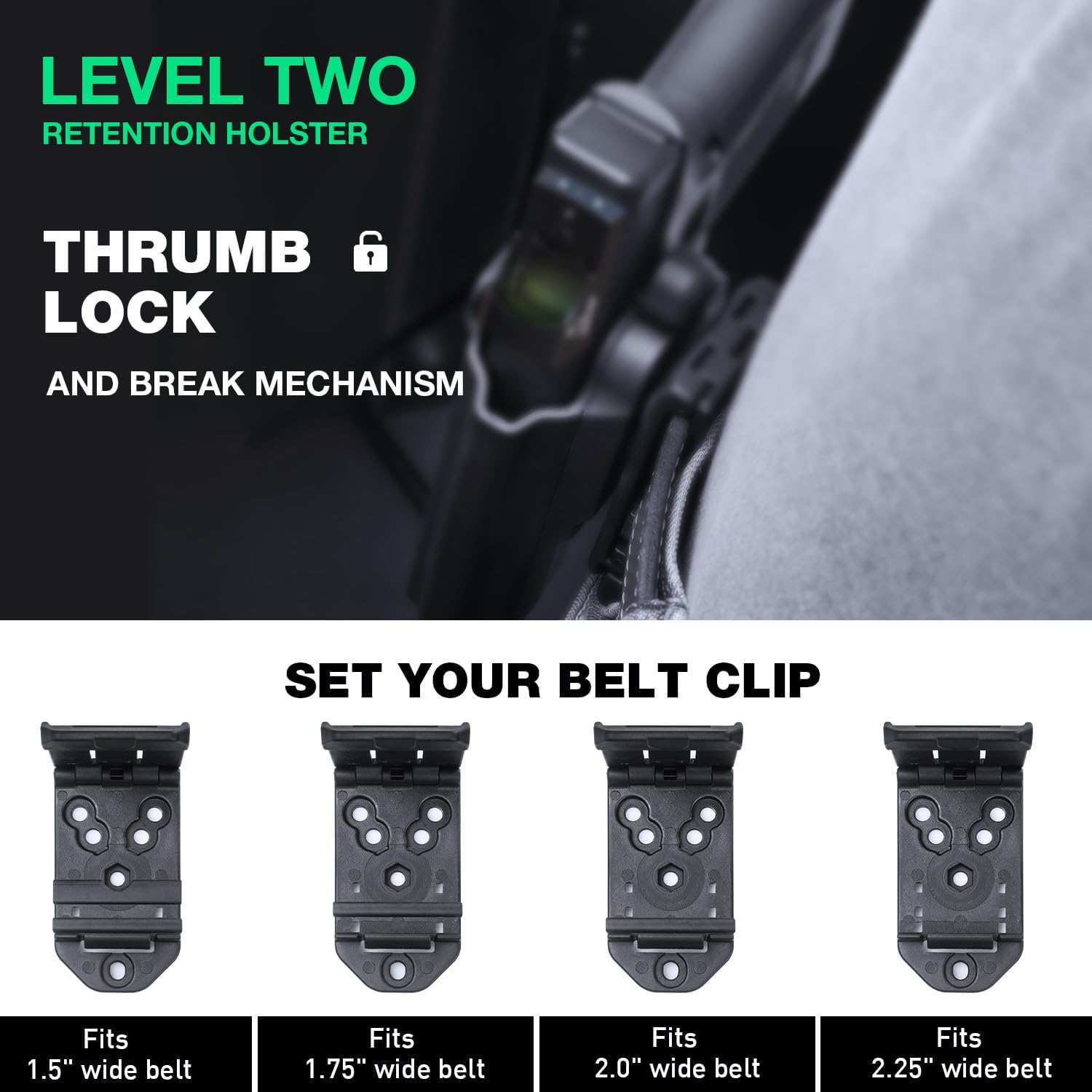 WARRIORLAND OWB Kydex Holster Thumb Release & Optics Cut Fit: Sig P320 Compact M18 / P320 Full Size M17 / XFIVE Legion/AXG Combat/XCarry/XFULL, 360 Degree Adj. Fits 1.5"-2.25" Belt, Right Hand