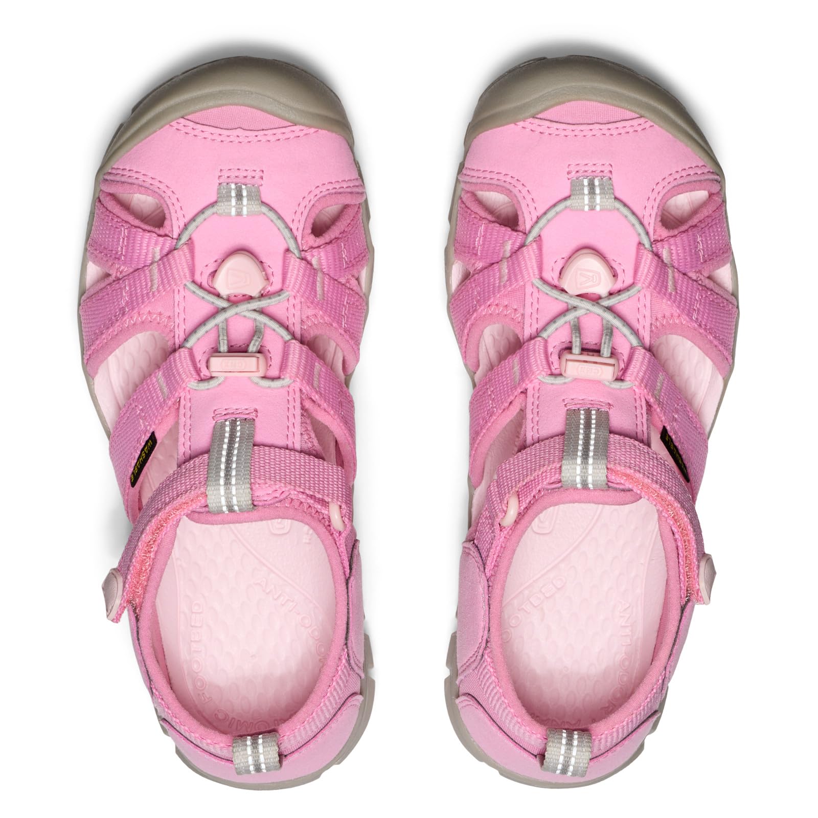 KEEN Unisex - dziecięce sandały Seacamp 2 CNX z zamkniętymi palcami, Moonlite fioletowo-chichot różowy, 3 Big Kid