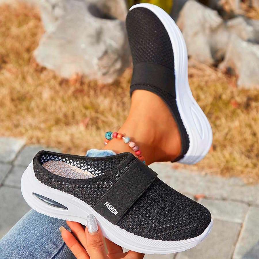Orthopädische Damen Clogs Mit Luftkissen – Atmungsaktives Mesh, Slip-On, Fersensporn Geeignet – Für Alltag & Freizeit Orthopädische Damen Clogs Mit Luftkissen – Atmungsaktives Mesh, Slip-On, Fersensporn Geeignet – Für Alltag & Freizeit