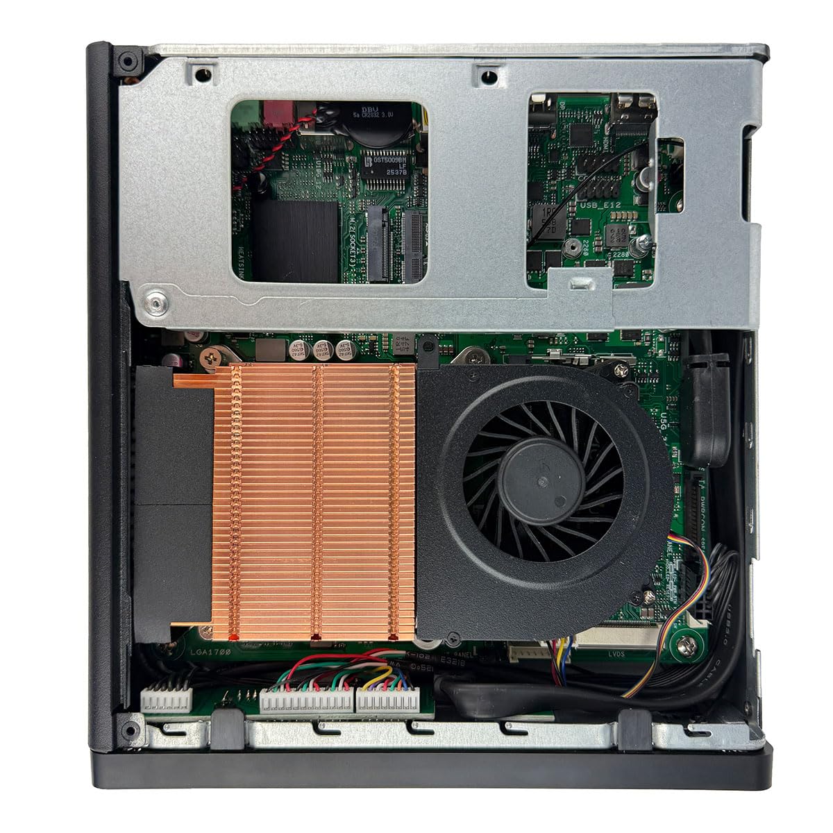 Envision M1 Barebones MiniPC: ASUS H610 DDR5 Mini-ITX | Intel LGA 1700 per 14a, 13a, 12a generazione | AX210 Wi-Fi | PSU da 120 W | Computer compatto con fattore di forma ridotto per casa, ufficio e