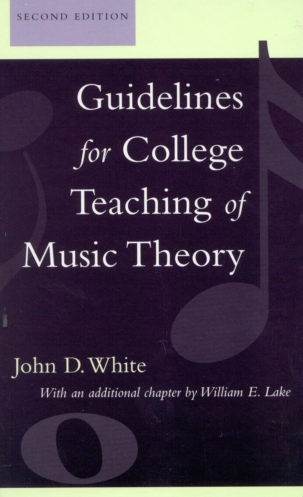 Guidelines for College Teaching of Music Theory