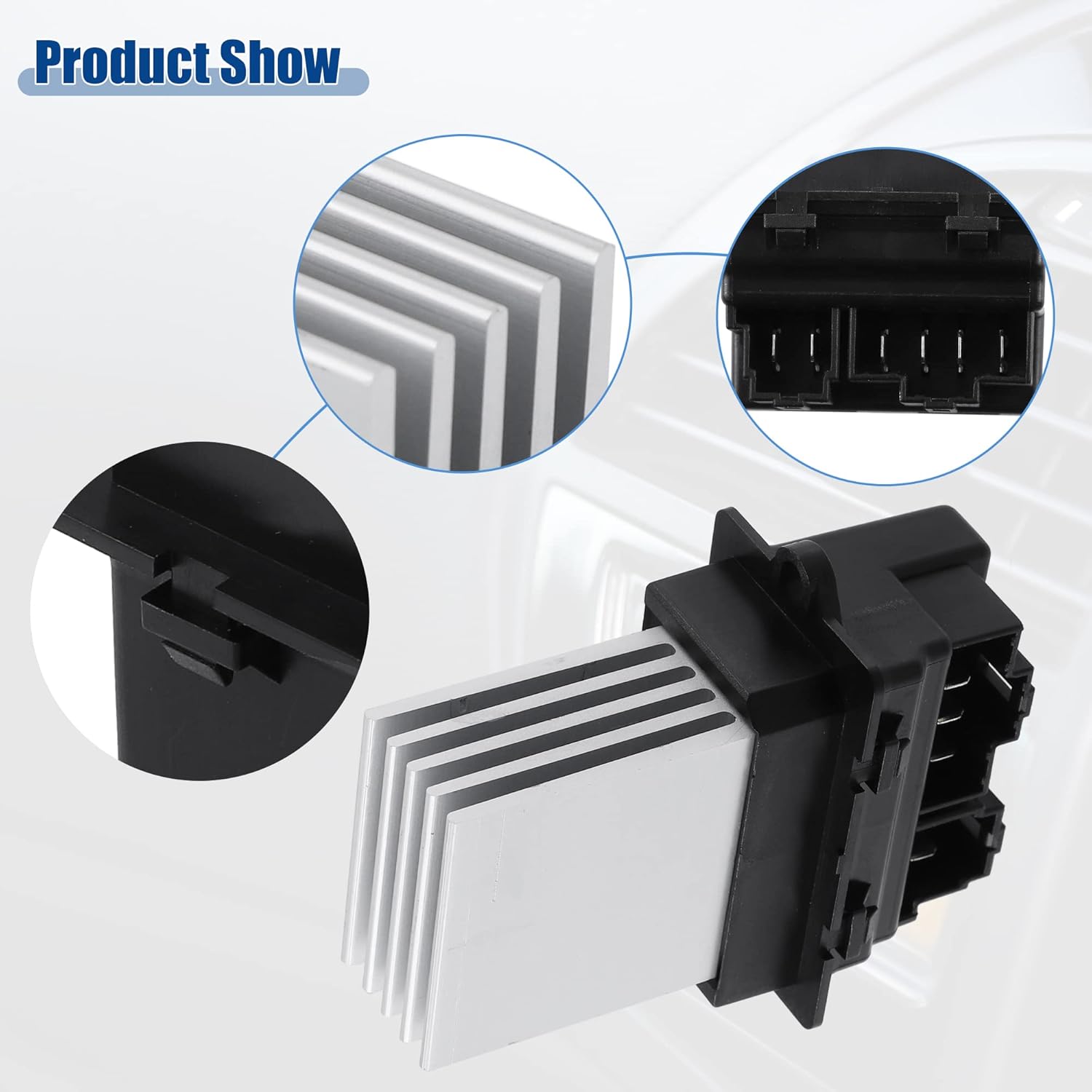 ACROPIX HVAC Blower Motor Resistor Replacement Fit for Jeep Grand Cherokee - Pack of 1 Silver Tone