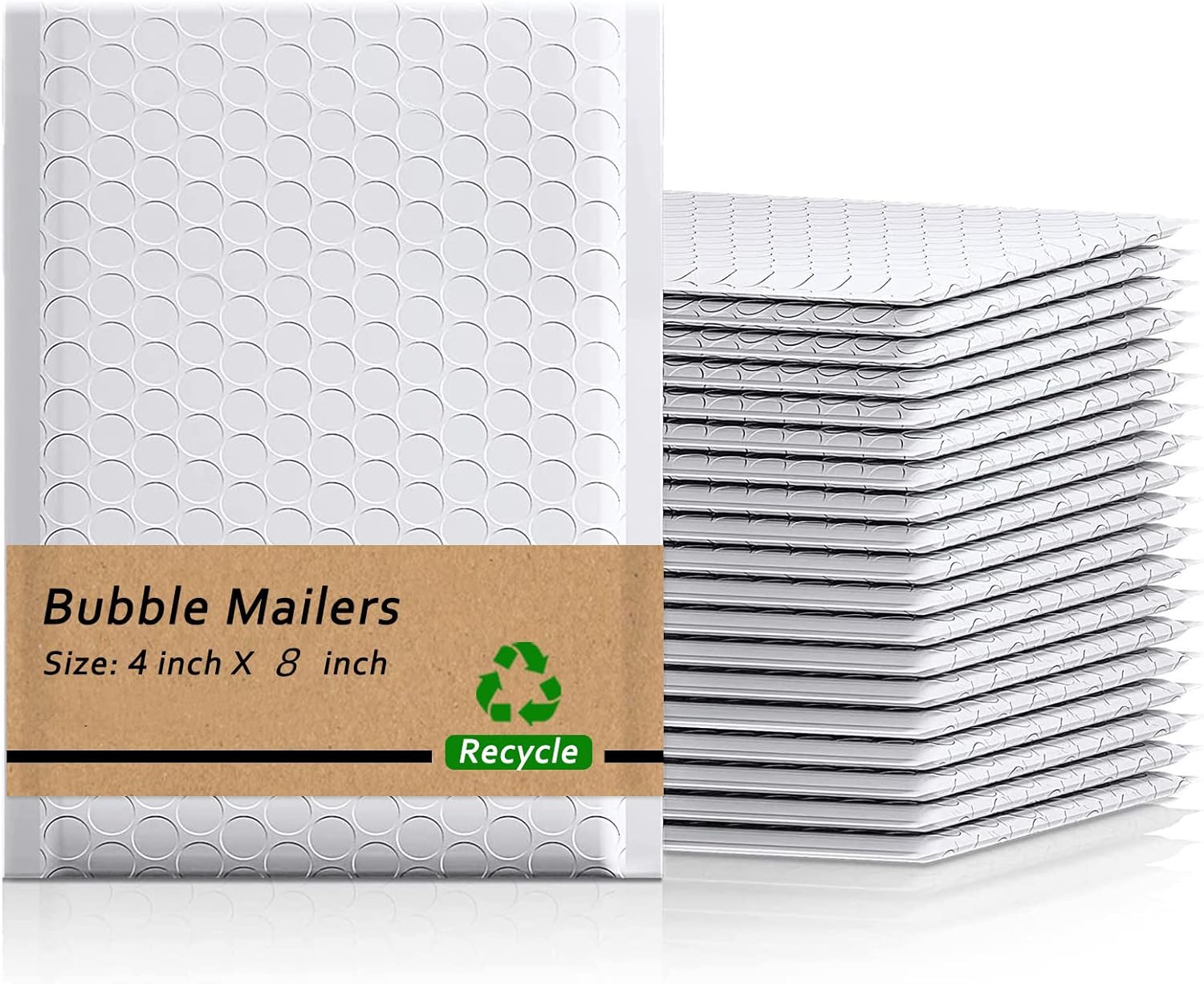 Bubble Mailers 4x8"es 500pcs | Padded Envelopes Mailers | Sealing Shipping Bags for Small Business, Shipping Envelopes with Self Sealing, Waterproof and TearProof 500 4x8"