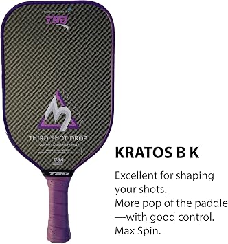 Elongated Shape Pickleball Paddle | Aramid Weave Surface